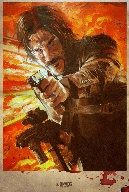 1000 piece jigsaw puzzle for the movie poster: John Wick: Chapter Two (2017) ver16