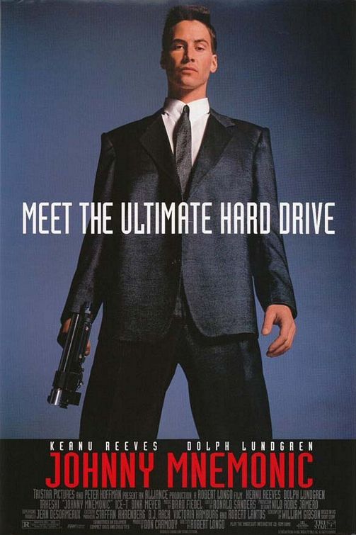 the movie poster: Johnny Mnemonic (1995) ver3