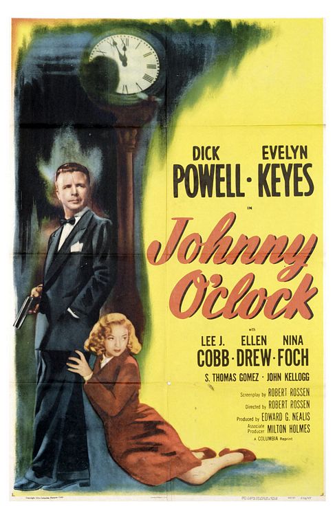 the movie poster: Johnny O'Clock (1947)