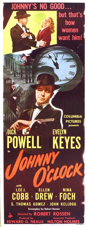 the movie poster: Johnny O'Clock (1947) ver3