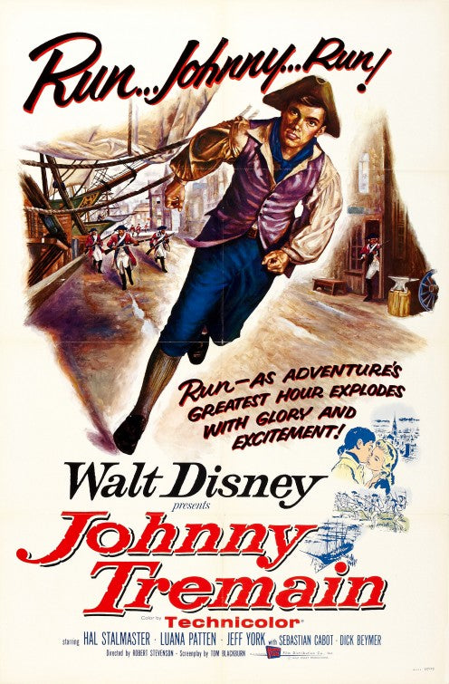 1000 piece jigsaw puzzle for the movie poster: Johnny Tremain (1957)