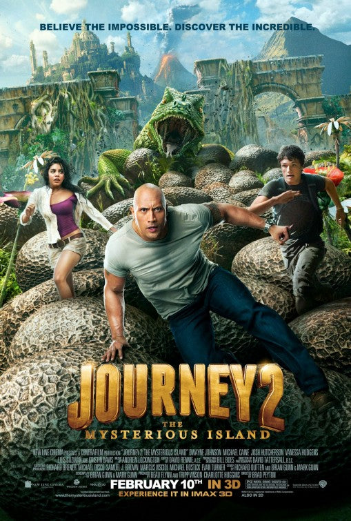1000 piece jigsaw puzzle for the movie poster: Journey 2: The Mysterious Island (2012)