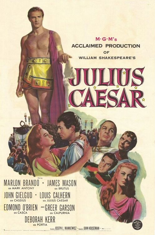 the movie poster: Julius Caesar (1953)