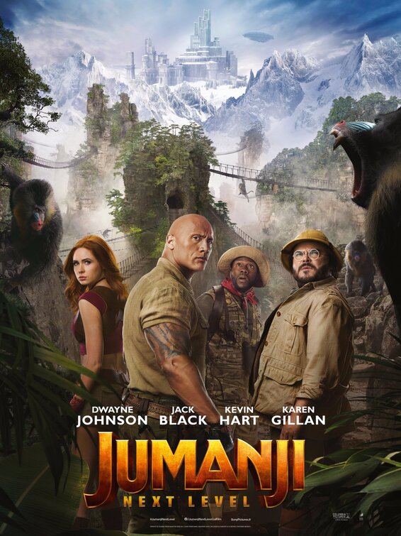 1000 piece jigsaw puzzle for the movie poster: Jumanji: The Next Level (2019) ver2