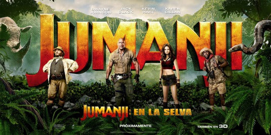 1000 piece jigsaw puzzle for the movie poster: Jumanji: Welcome to the Jungle (2017) ver18
