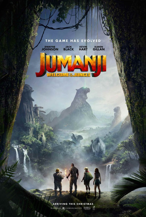 1000 piece jigsaw puzzle for the movie poster: Jumanji: Welcome to the Jungle (2017) ver2