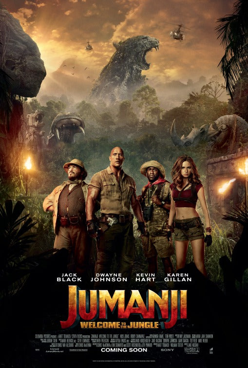 1000 piece jigsaw puzzle for the movie poster: Jumanji: Welcome to the Jungle (2017) ver5