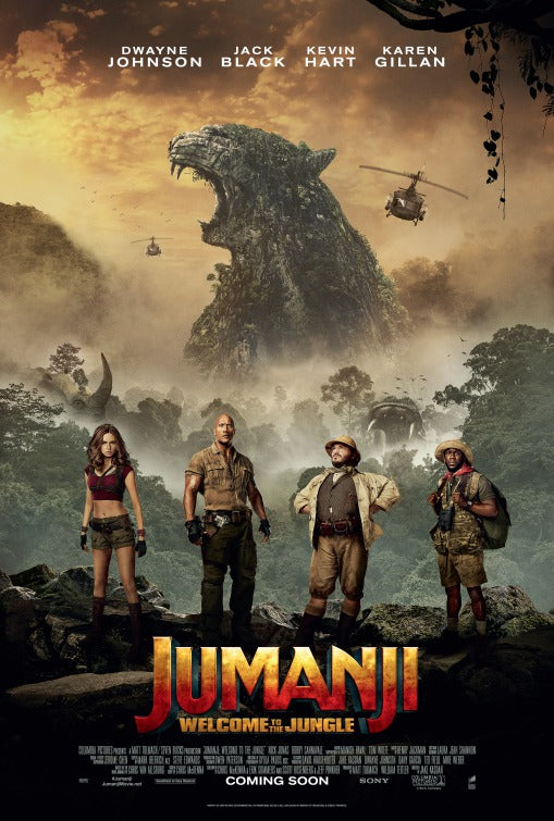 1000 piece jigsaw puzzle for the movie poster: Jumanji: Welcome to the Jungle (2017) ver6