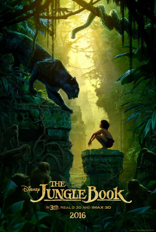 1000 piece jigsaw puzzle for the movie poster: The Jungle Book (2016)