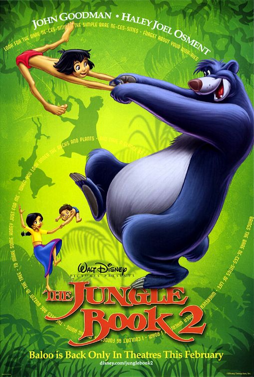 the movie poster: The Jungle Book 2 (2003)