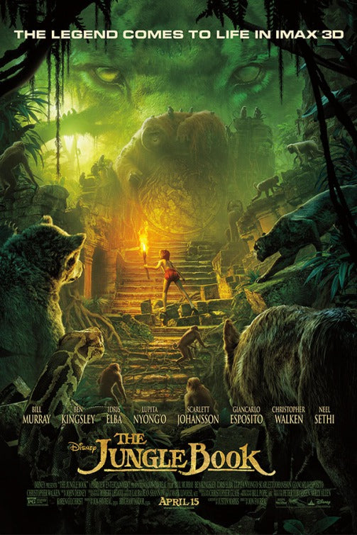 1000 piece jigsaw puzzle for the movie poster: The Jungle Book (2016) ver21