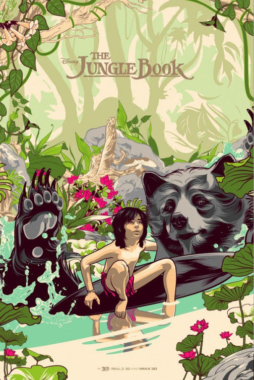 1000 piece jigsaw puzzle for the movie poster: The Jungle Book (2016) ver22