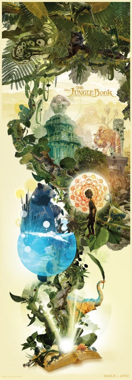 1000 piece jigsaw puzzle for the movie poster: The Jungle Book (2016) ver23