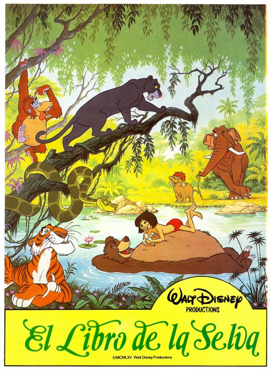 1000 piece jigsaw puzzle for the movie poster: The Jungle Book (1967) ver4