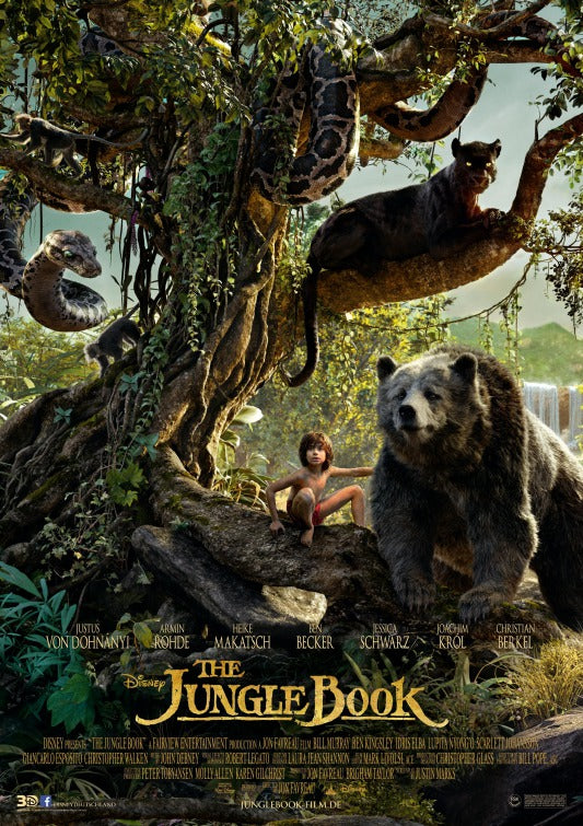 1000 piece jigsaw puzzle for the movie poster: The Jungle Book (2016) ver7
