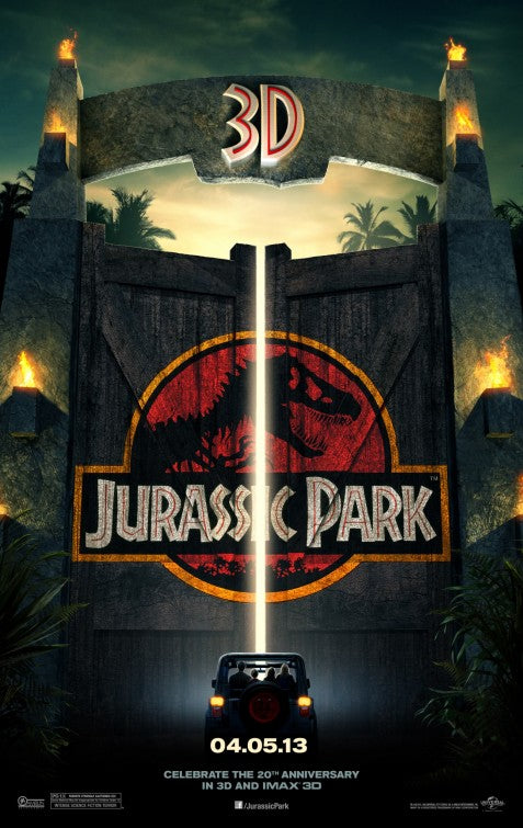 1000 piece jigsaw puzzle for the movie poster: Jurassic Park (1993) ver3