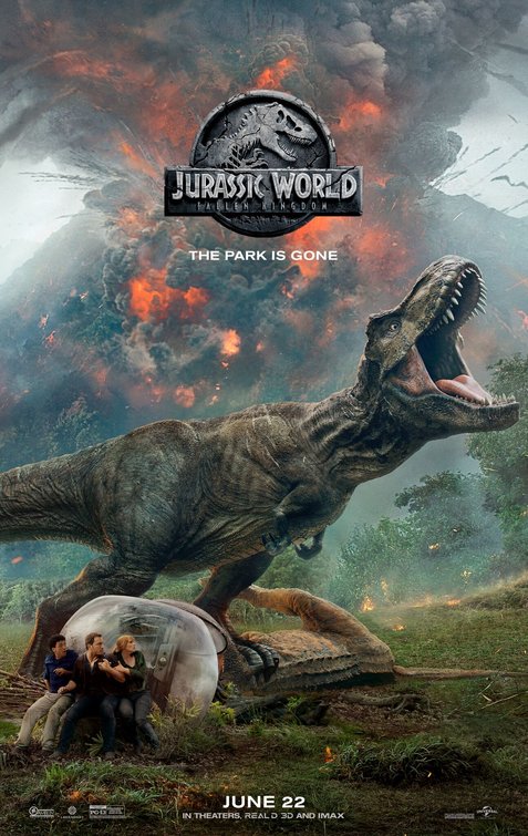 1000 piece jigsaw puzzle for the movie poster: Jurassic World: Fallen Kingdom (2018) ver2