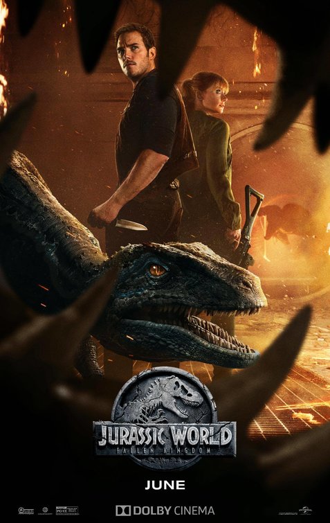 1000 piece jigsaw puzzle for the movie poster: Jurassic World: Fallen Kingdom (2018) ver8