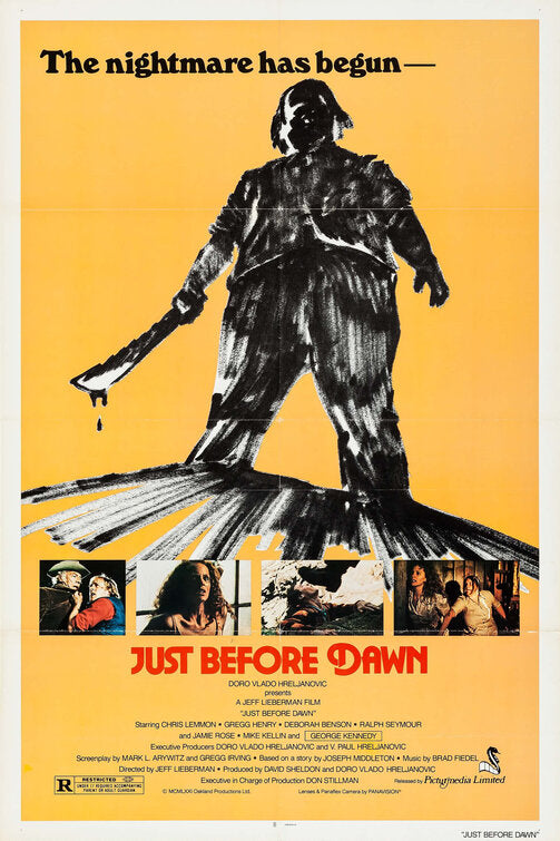 the movie poster: Just Before Dawn (1981)
