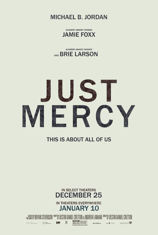 1000 piece jigsaw puzzle for the movie poster: Just Mercy (2019)