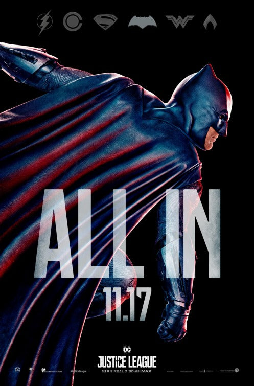 1000 piece jigsaw puzzle for the movie poster: Justice League (2017) ver17