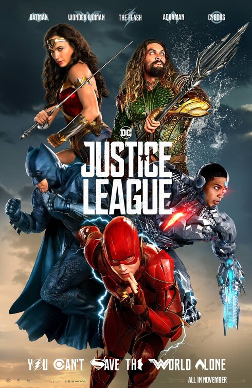 1000 piece jigsaw puzzle for the movie poster: Justice League (2017) ver20