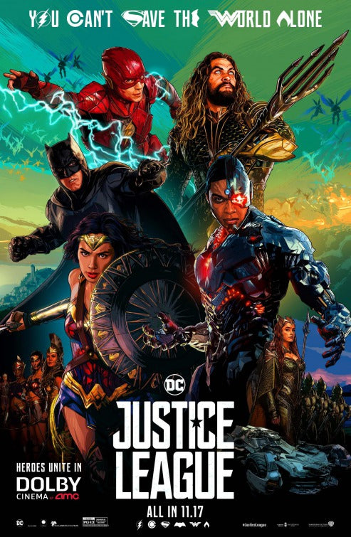 1000 piece jigsaw puzzle for the movie poster: Justice League (2017) ver25