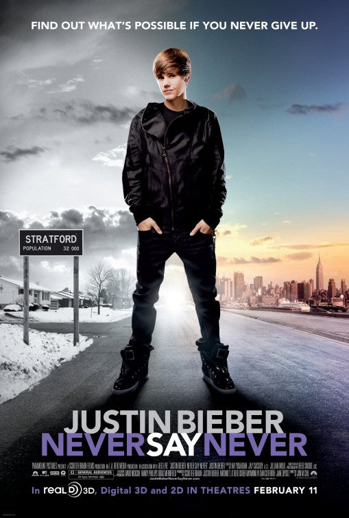 1000 piece jigsaw puzzle for the movie poster: Justin Bieber: Never Say Never (2011) ver3