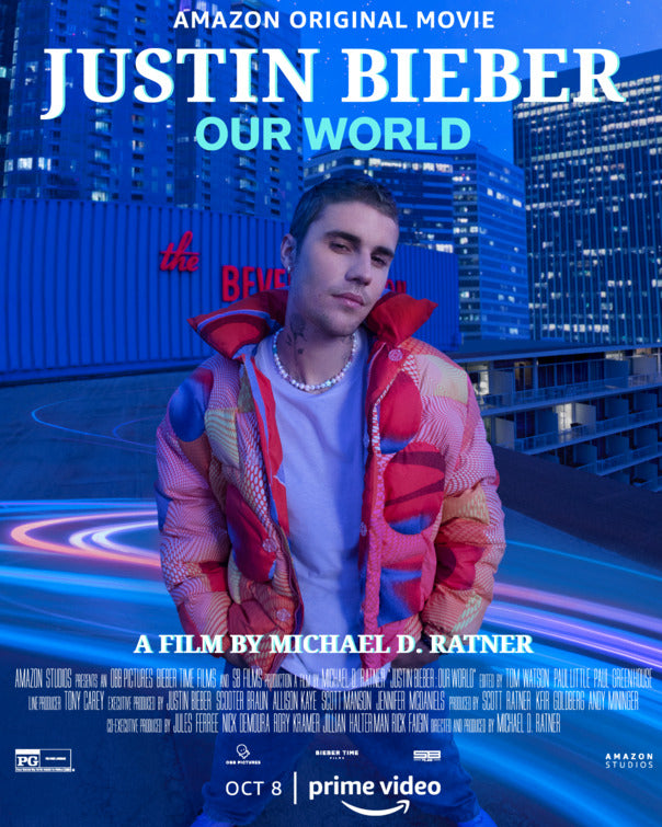 1000 piece jigsaw puzzle for the movie poster: Justin Bieber: Our World (2021)