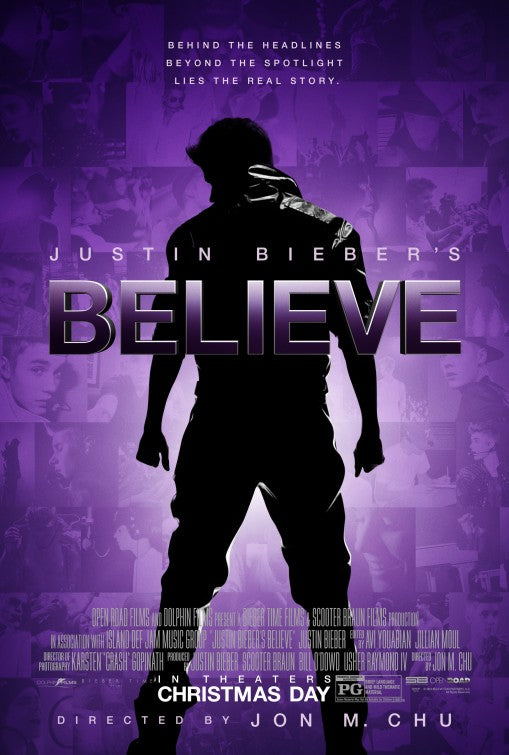 1000 piece jigsaw puzzle for the movie poster: Justin Bieber's Believe (2013)