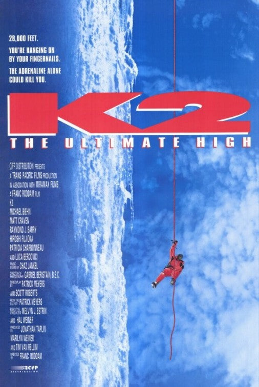 the movie poster: K2 (1992)