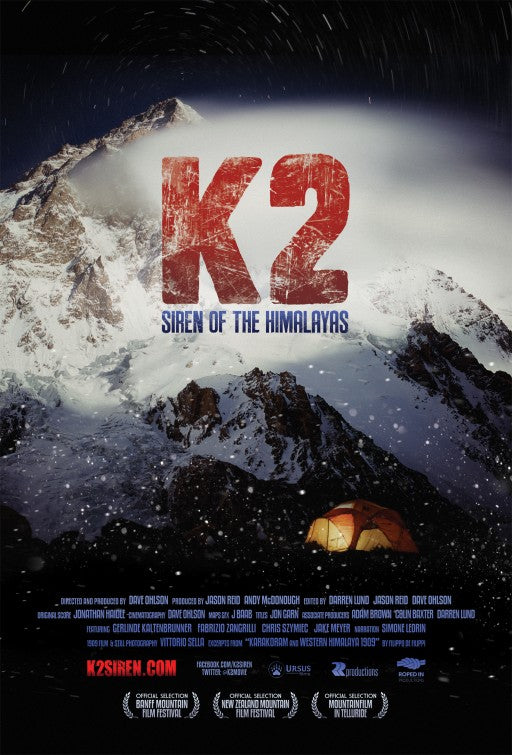 1000 piece jigsaw puzzle for the movie poster: K2: Siren of the Himalayas (2013)
