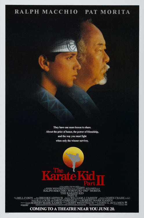 the movie poster: The Karate Kid Part II (1986)