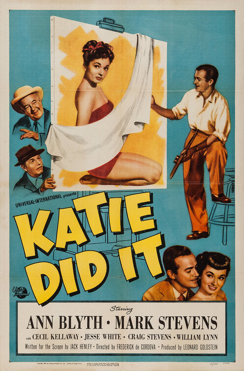 1000 piece jigsaw puzzle for the movie poster: Katie Did It (1950)