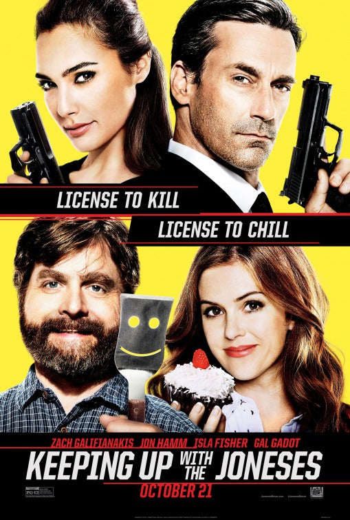 1000 piece jigsaw puzzle for the movie poster: Keeping Up with the Joneses (2016)