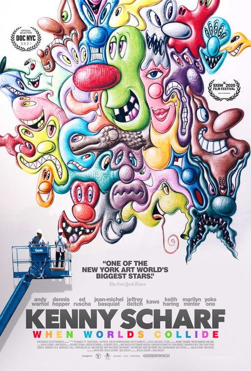 1000 piece jigsaw puzzle for the movie poster: Kenny Scharf: When Worlds Collide (2021)