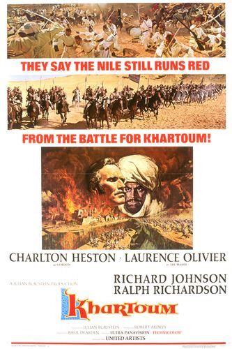 the movie poster: Khartoum (1966)