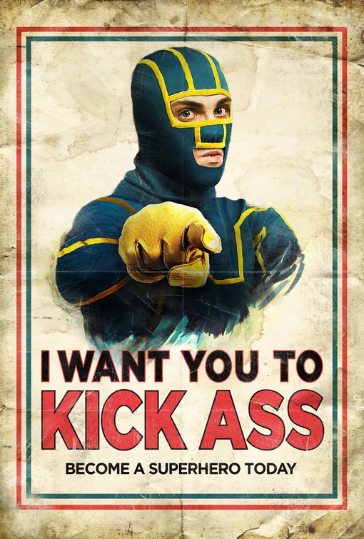 1000 piece jigsaw puzzle for the movie poster: Kick-Ass (2010) ver14