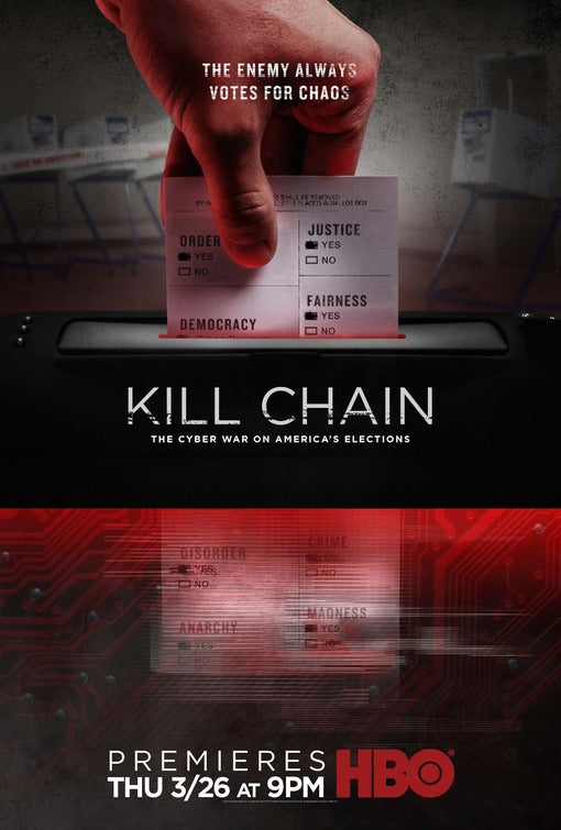 1000 piece jigsaw puzzle for tv poster: Kill Chain: The Cyber War on America's Elections