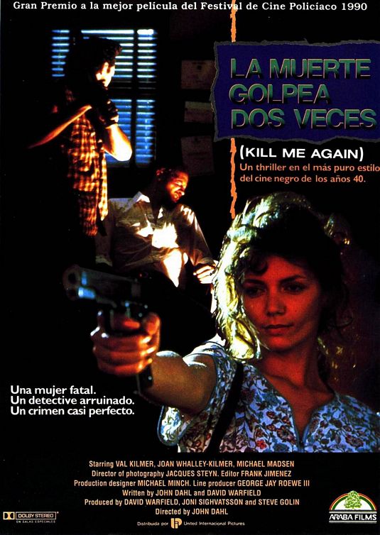 the movie poster: Kill Me Again (1989) ver3