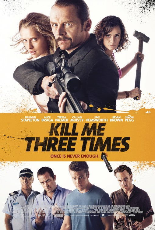 1000 piece jigsaw puzzle for the movie poster: Kill Me Three Times (2014)