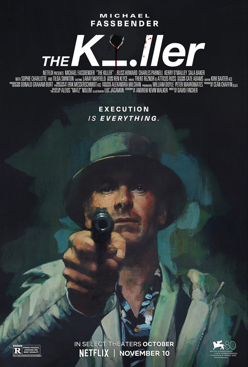 1000 piece jigsaw puzzle for the movie poster: The Killer (2023)