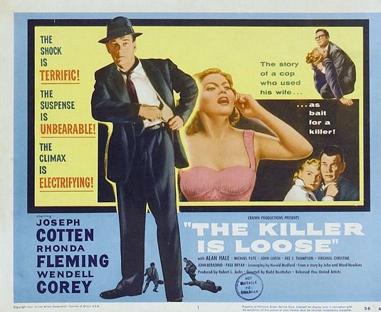 the movie poster: The Killer Is Loose (1956) ver2