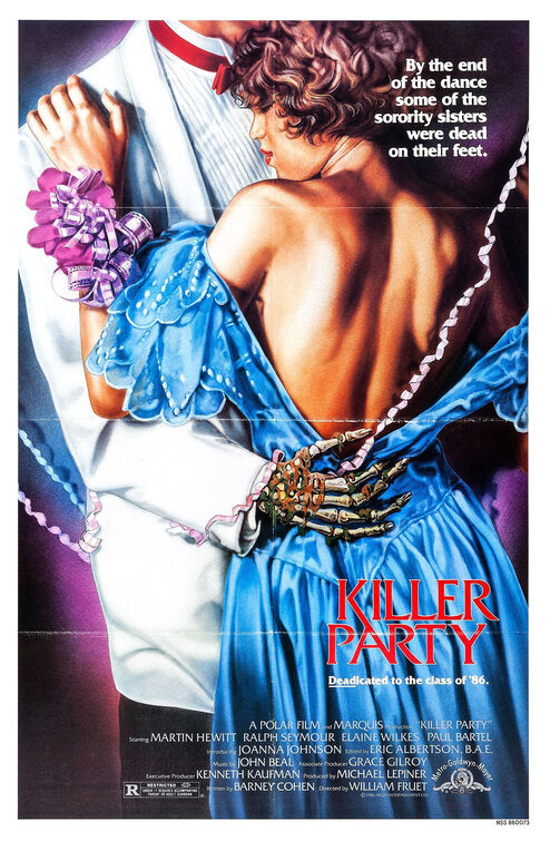 1000 piece jigsaw puzzle for the movie poster: Killer Party (1986)