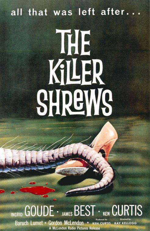 the movie poster: The Killer Shrews (1959)