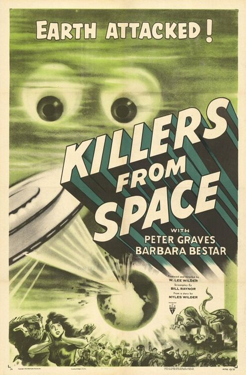 the movie poster: Killers From Space (1954)