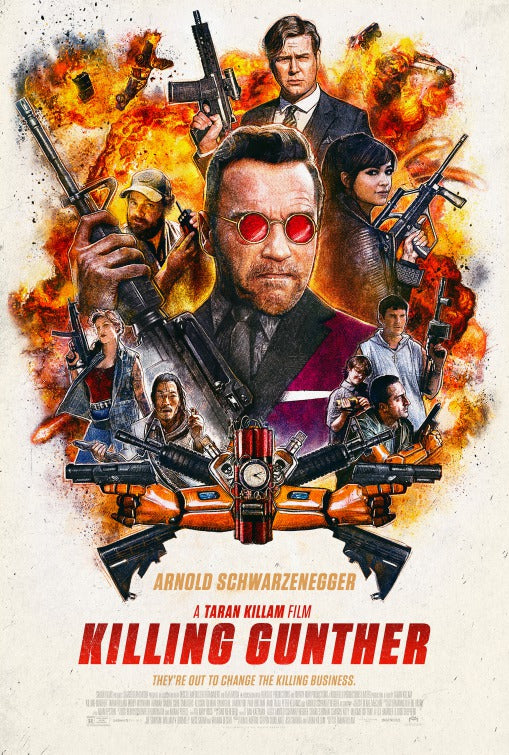 1000 piece jigsaw puzzle for the movie poster: Killing Gunther (2017)