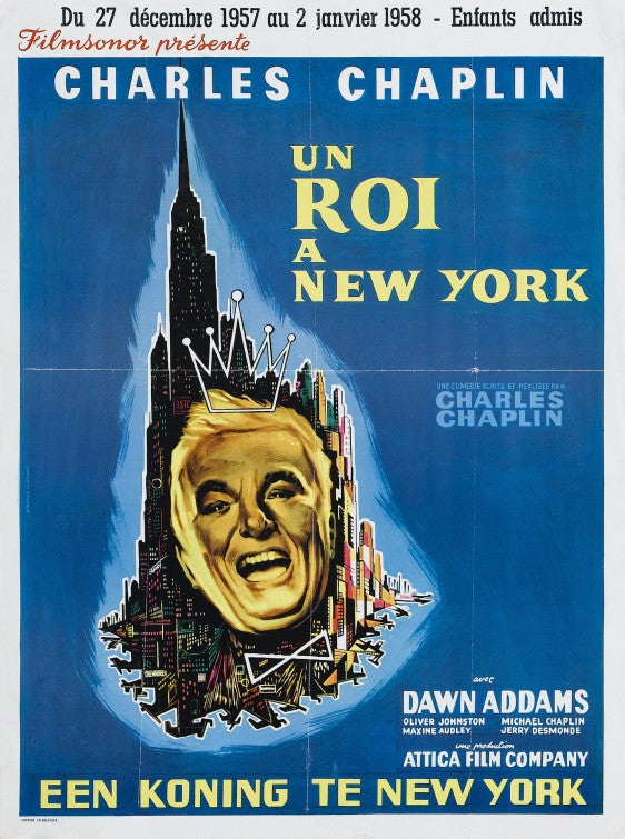 1000 piece jigsaw puzzle for the movie poster: A King in New York (1957) ver2