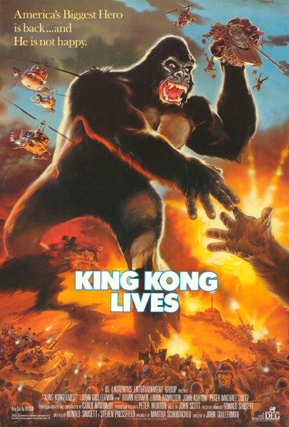 the movie poster: King Kong Lives (1986)