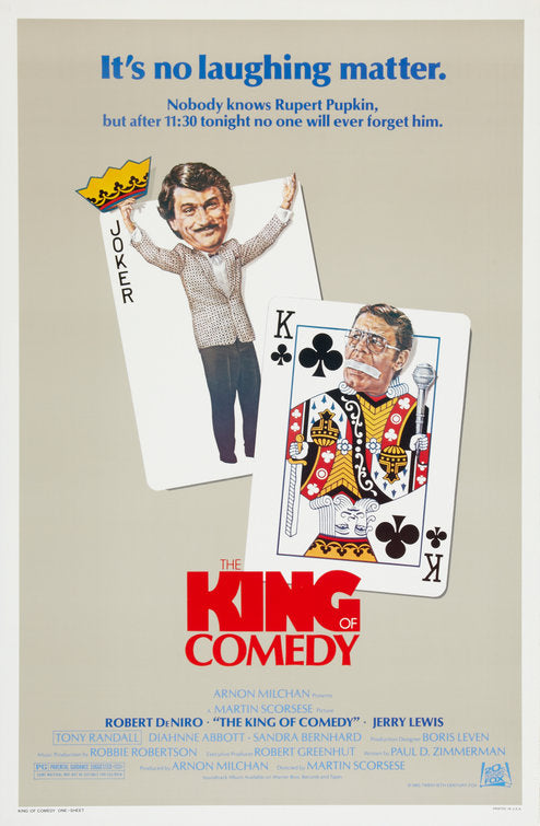 the movie poster: The King of Comedy (1983)